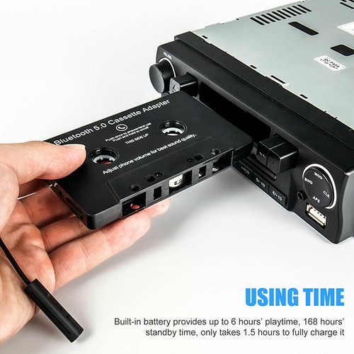 Bluetooth 5.0 Car Audio Stereo Cassette Tape Adapter To Aux for Sams YFGBio - Zdjęcie 7 z 11