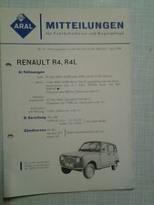 Renault 4 Aral Mitteilungen  1962