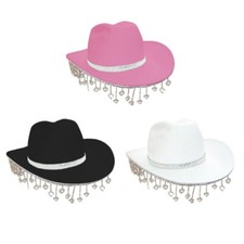Western Bride to Be Hat Cowboy Hat Glinting Crystal Cowgirl Hat for Bride to be
