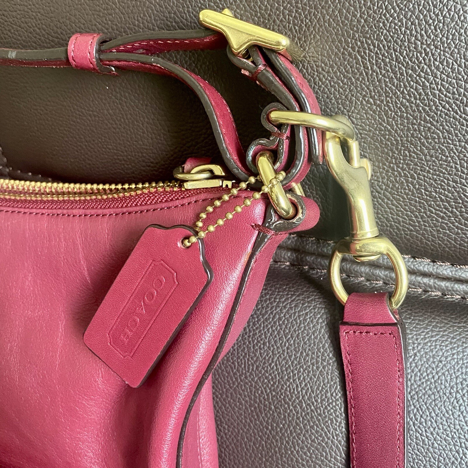 Coach 22381 Legacy Courtenay deep port leather Hobo s… Gem