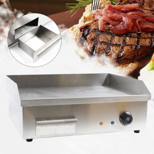 Commercial Electric Countertop Griddle Restaurant Kitchen Flat Top Grill BBQ - Picture 1 of 24