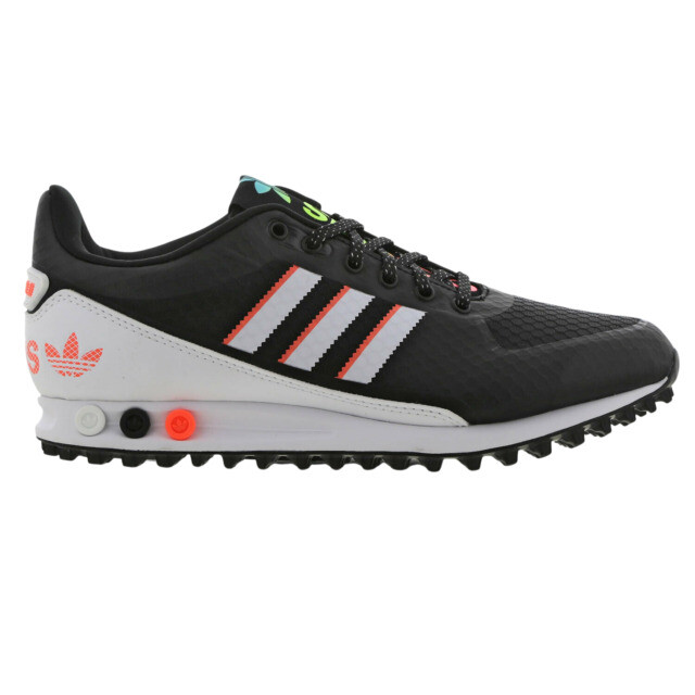 Size UK 9.5 - adidas LA Trainer Black 
