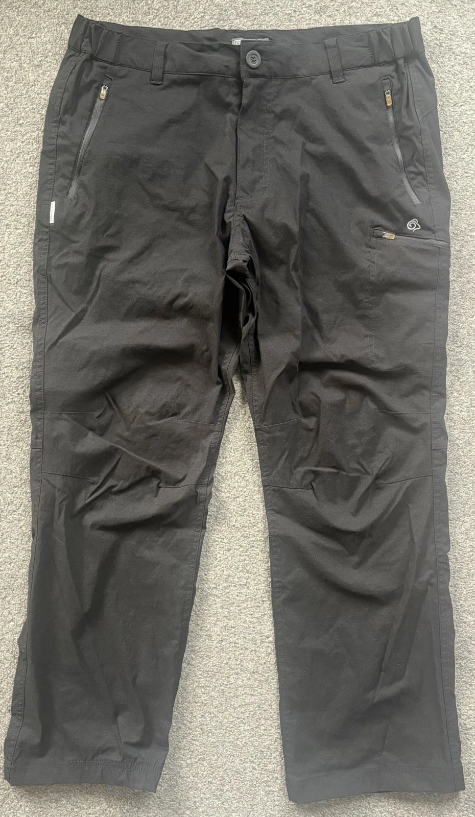 Craghoppers Kiwi Pro Stretch 36S Walking Hiking Trousers W36" L29" Mens Black