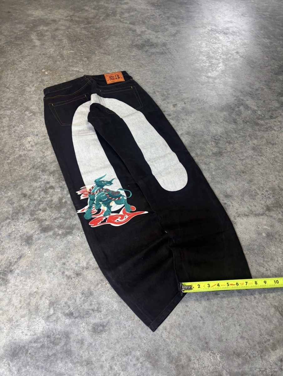 Evisu Y2K Wide Leg 2000s Denim Japanese Jeans | eBay
