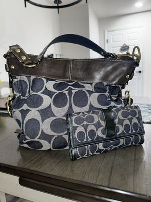 Large Coach Zoe Bag with Matching Wallet