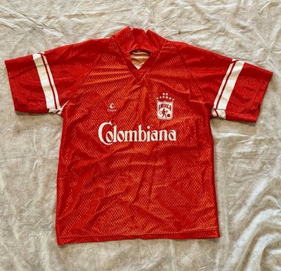 Rare Vintage América de Cali Colombiana Soccer Jersey Red Football Size 42