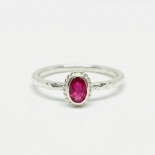 US DUTY INCL: Red Topaz Ring, Symbol of Passion, Ancient Roman Style Gift 9.US