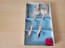 Oneida Ltd. Wm. A.Rogers Silverplate 2 piece Wildwoods I- Always Serving Set  