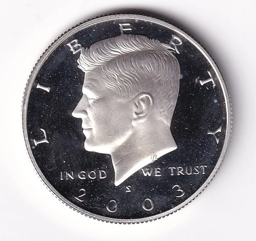 2003 S SILVER PROOF KENNEDY HALF DOLLAR  FROM SILVER PROOF SET #247