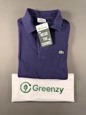 Lacoste Polo Shirt Uomo Taglia 2 Viola Classica con Logo Coccodrillo