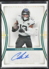 2023 National Treasures Christian Kirk Signatures Holo Gold Auto /10 Jaguars