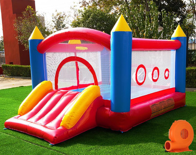 11.8'X9' PVC Bounce House, 450LBS Capacity Commercial Jumping Castle with Slide,