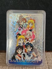 Sailor Moon Foil Holo Playing Cards Complete w Plastic Case Anime Manga. Cupping