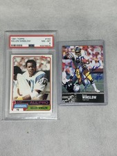 1981 Topps Kellen Winslow ROOKIE + 1997 Upper Deck On Card AUTO. rookie card picture