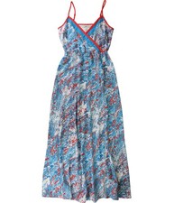 bar III Womens Printed Maxi A-line Dress