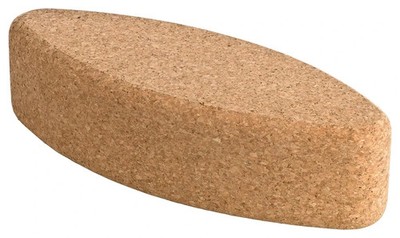 11 Stück | Kork Yoga Block | Klotz aus Kork | ovale Form EGG | natürlich | vegan