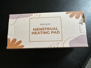 COSYGLOW Menstrual Heating Pad Black Cordless USB With Temperature Settings