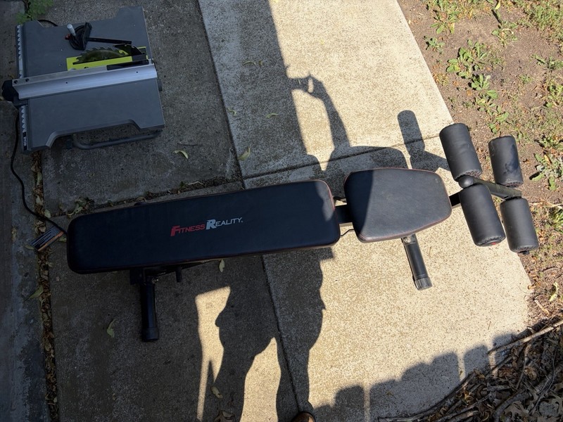Fitness Reality Adjustable Weight Bench with Leg Extension for Gym & Training