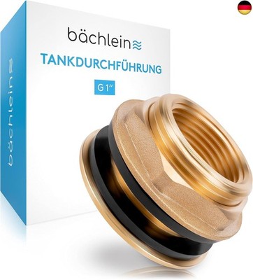 Bächlein Universal Regentonnendurchführung - Tankdurchführung aus Messing als An