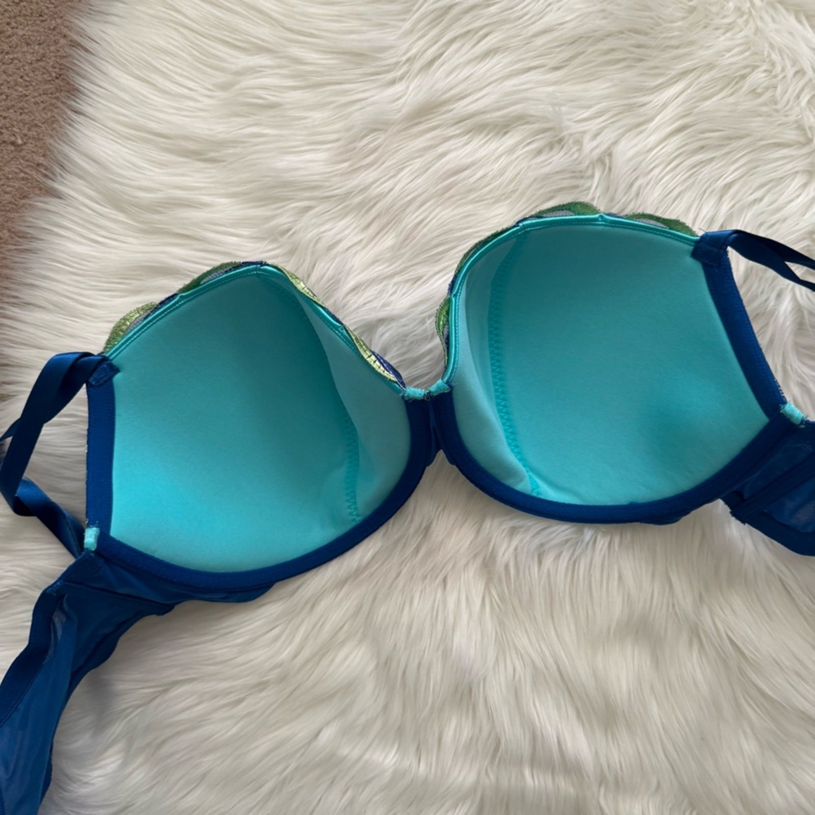 Cacique Embroidered Underwire Full Coverage Bra 4… - image 6