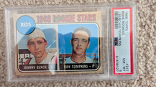 1968 Topps - Johnny Bench, Ron Tompkins #247 [PSA 8]