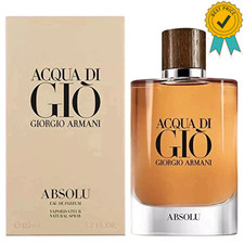 Acqua Di Gi  Absolu by Giorgio Armani 4.2 oz 125ML EDP Spray Sealed Box  Best