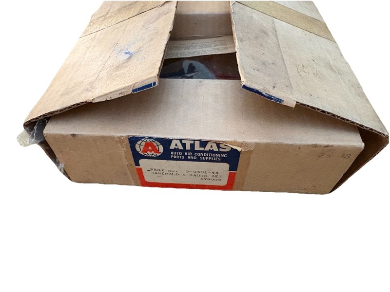 Vintage Atlas Auto A/C Part No. 5-0401-44 Manifold & Gauge Set 679009 Open Box