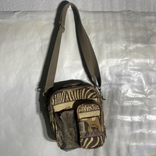 Vintage Pioneer Express Safari Tapestry Crossbody Bag Rare 90s