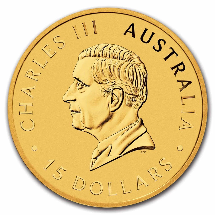 2025 Australia 1/10 oz Gold Kangaroo BU - Image 2 of 3