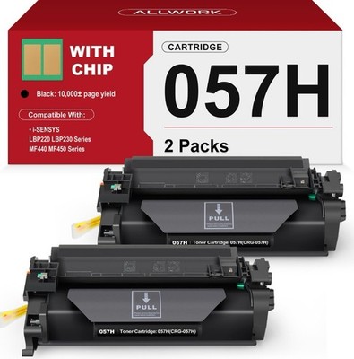057H Black High Yield Toner Cartridge Replacement Canon 057H 057 CRG-057H MF445