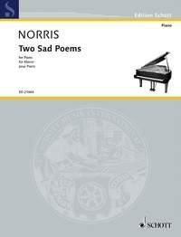Zwei traurige Gedichte Klavier (Mittelstufe - Fortgeschrittene) Norris Schott Musik Satteldraht St
