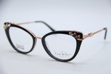 NICOLE MILLER LMTD ED AUVERGNE BLACK AUTHENTIC DESIGNER EYEGLASSES 52-18