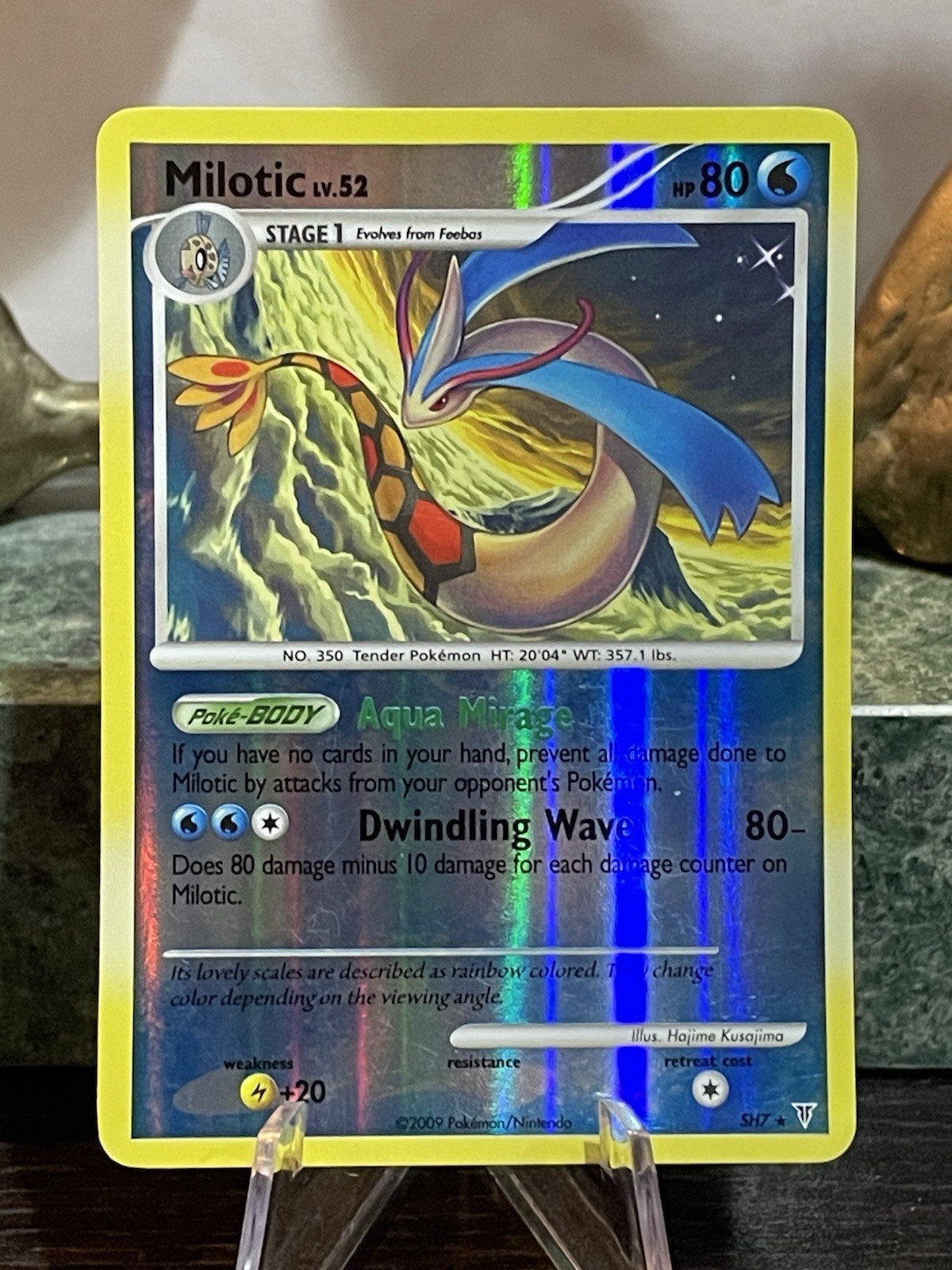 Milotic SHINY SH7 Reverse Holo Pokemon Supreme Victors LP/MP Card