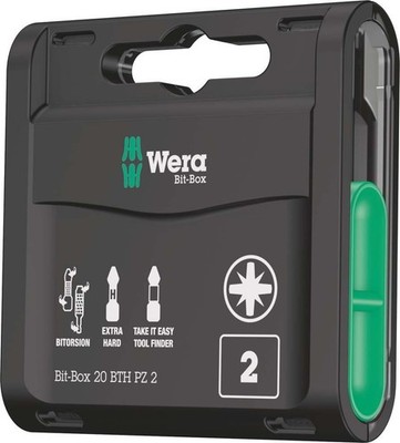 Wera Werk Bit-Box BTH PZ Bi-Torsion 05057762001 Kreuzschlitzschrauben Bit-Box