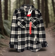 Member s Mark Women s Fleece Plaid Shacket Size XS BRAND NEW WITH TAGS