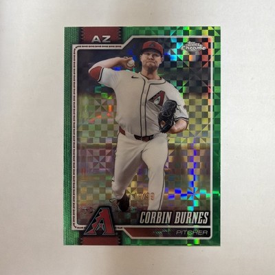 2026 TOPPS CHROME CORBIN BURNES GREEN GEOMETRIC REFRACTOR /99 #237 Diamondbacks