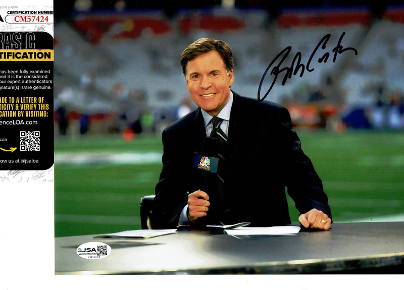 Announcer Bob Costas  autographed 8x10 color photo JSA Certified