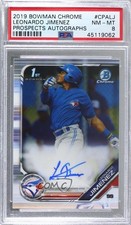 2019 Bowman Chrome Prospects Auto Leonardo Jimenez #CPA-LJ PSA 8 Auto 8d2