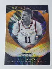 2021 Panini Prizm Draft Picks Joel Ayayi Brilliance Orange Wave Rookie /75 #10