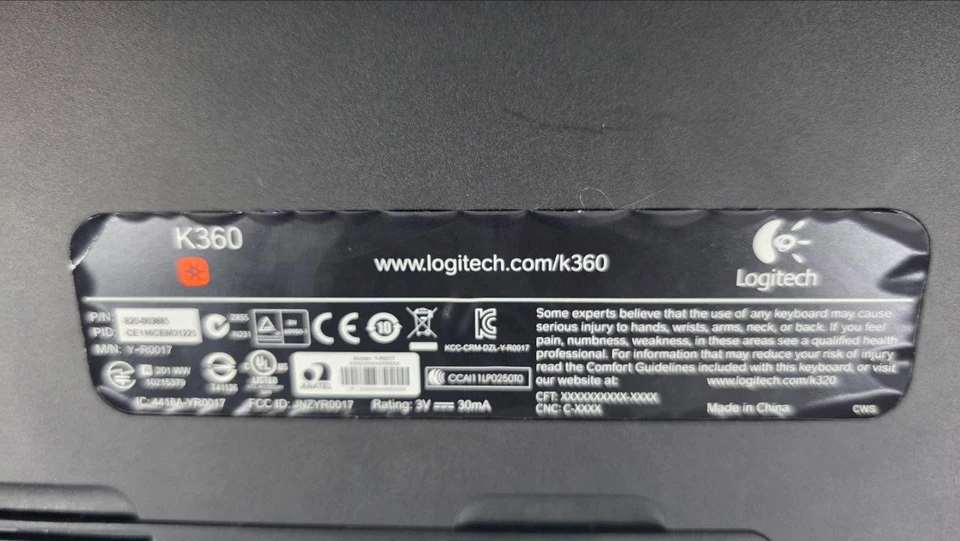 Logitech K360 Wireless Keyboard Gold Floral Edition – USB Compact Tested - Image 2 of 4