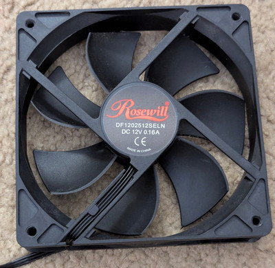 Rosewill 120mm Black Case Fan - DF1202512SELN