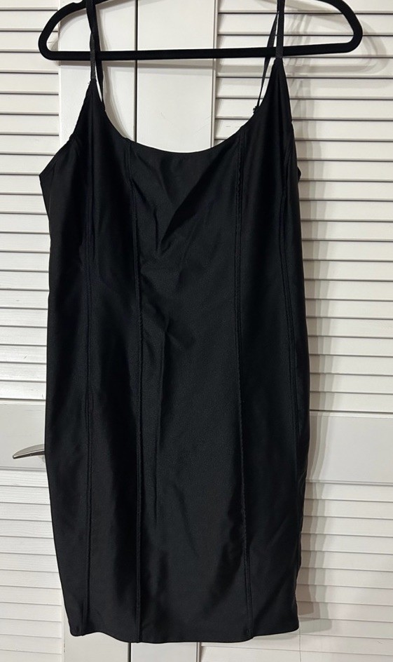 FOREVER 21 Black Sleeveless Bodycon Dress Strappy Scoop Neck Short Plus Size 3X