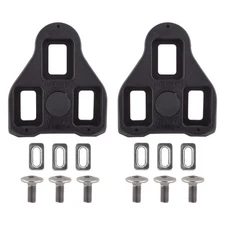 Exustar BLK 1 Look Delta Cleats, Fixed Black
