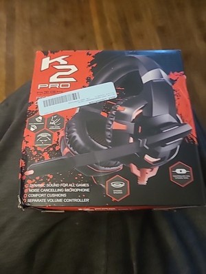 RUNMUS K2 Red Headset for Multiple Platform Gaming Headset