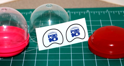 PAC10 Logo Division 1 NCAA Conf *DIECUT DECALS* for Football Gumball Helmets