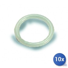 Master hobby White Plastic Curtain Ring 17x25mm 12 Pcs - A