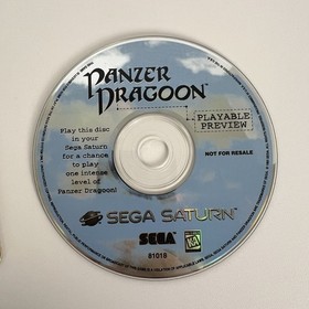 Sega Saturn - Panzer Dragoon - Playable Preview CD Demo Disc