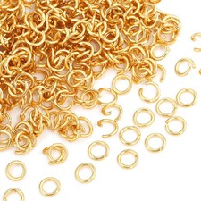 100-200pcs Stainless Steel Open Jump Rings Jewelry Making Connectors Split Ring