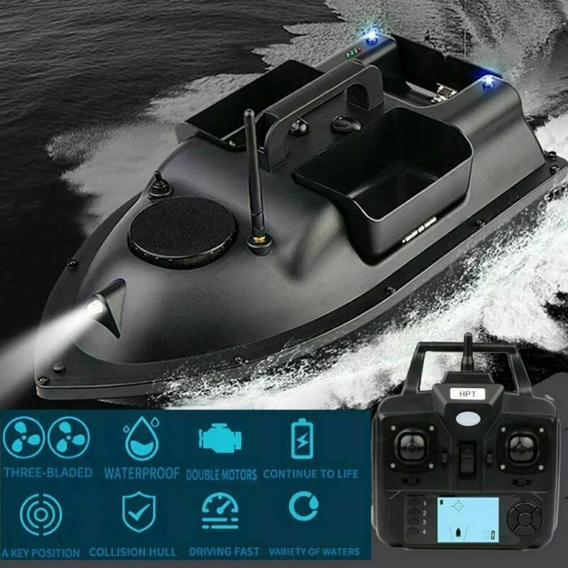 Kabellos Futterboot Mit GPS Köderboot 500M Baitboat Fischerköder LCD Fischfinder - Bild 2 von 4