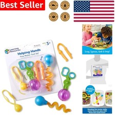 Helping Hands Fine Motor Tool Set - 4 Montessori Sensory Play Toys for Kids